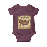 United States Without Illegal Aliens Baby Onesie Native Land Map
