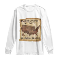 United States Without Illegal Aliens Long Sleeve Shirt Native Land Map