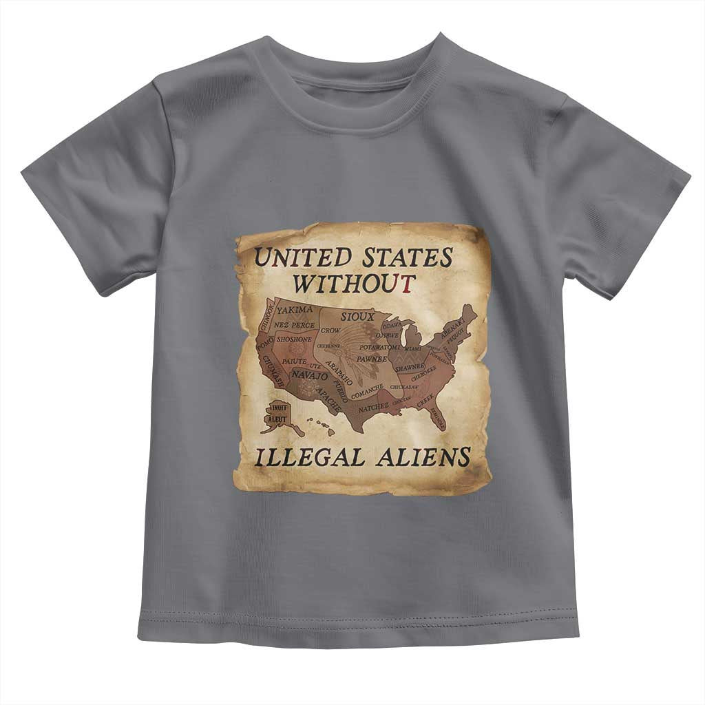 United States Without Illegal Aliens Toddler T Shirt Native Land Map