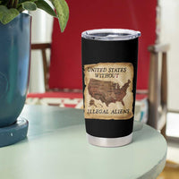 United States Without Illegal Aliens Tumbler Cup Native Land Map