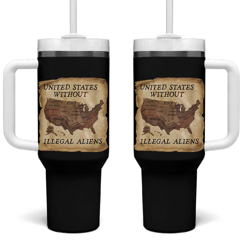 United States Without Illegal Aliens Tumbler With Handle Native Land Map