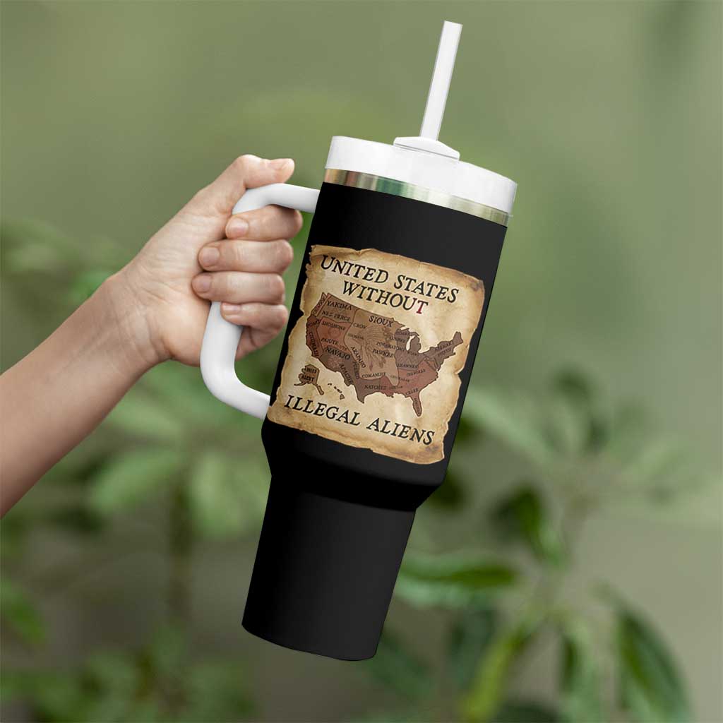 United States Without Illegal Aliens Tumbler With Handle Native Land Map