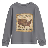 United States Without Illegal Aliens Youth Sweatshirt Native Land Map