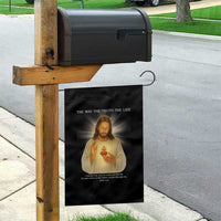 Jesus Christian Christmas Garden Flag Cross Bible Verse Inspirational - Wonder Print Shop