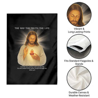 Jesus Christian Christmas Garden Flag Cross Bible Verse Inspirational - Wonder Print Shop