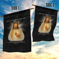 Jesus Christian Christmas Garden Flag Cross Bible Verse Inspirational - Wonder Print Shop