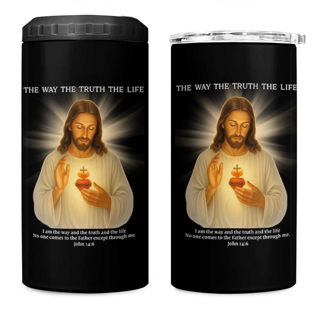 Jesus Christian Christmas 4 in 1 Can Cooler Tumbler Cross Bible Verse Inspirational - Wonder Print Shop