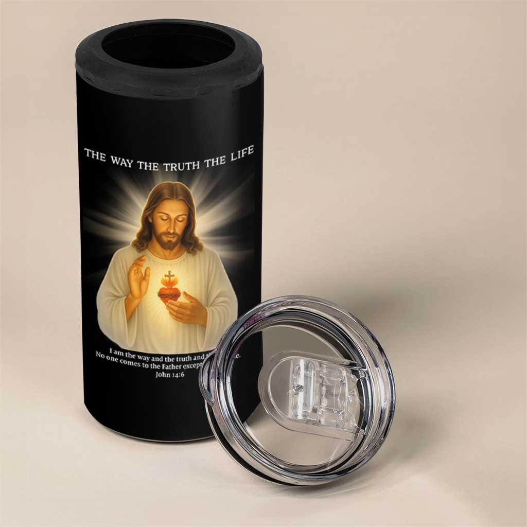 Jesus Christian Christmas 4 in 1 Can Cooler Tumbler Cross Bible Verse Inspirational - Wonder Print Shop