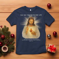 Jesus Christian Christmas T Shirt Cross Bible Verse Inspirational - Wonder Print Shop