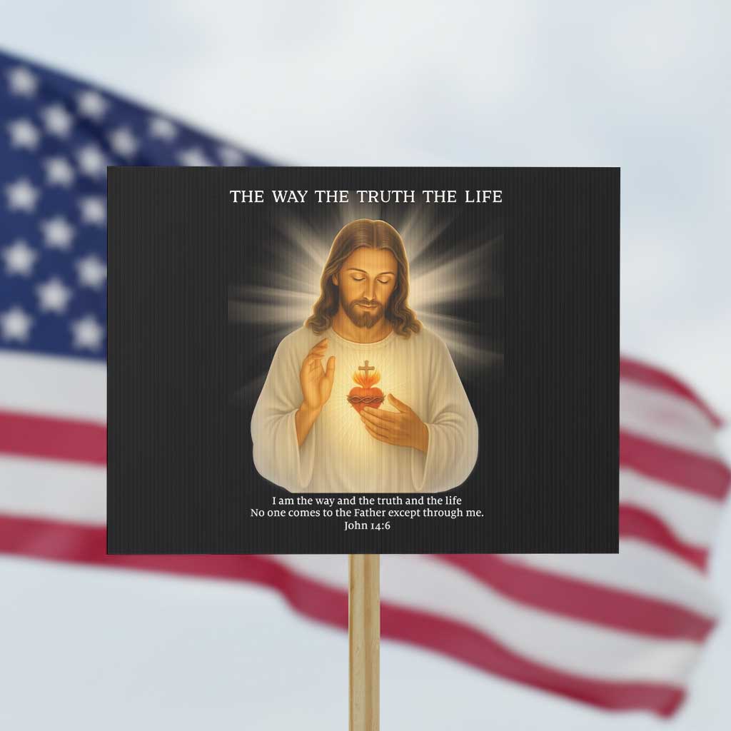 Jesus Christian Christmas Protest Sign Cross Bible Verse Inspirational - Wonder Print Shop