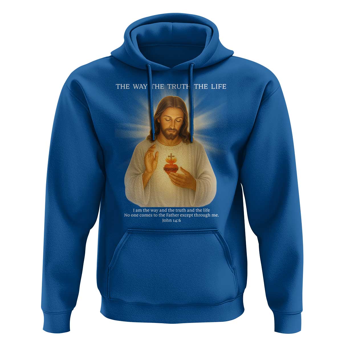 Jesus Christian Christmas Hoodie Cross Bible Verse Inspirational - Wonder Print Shop