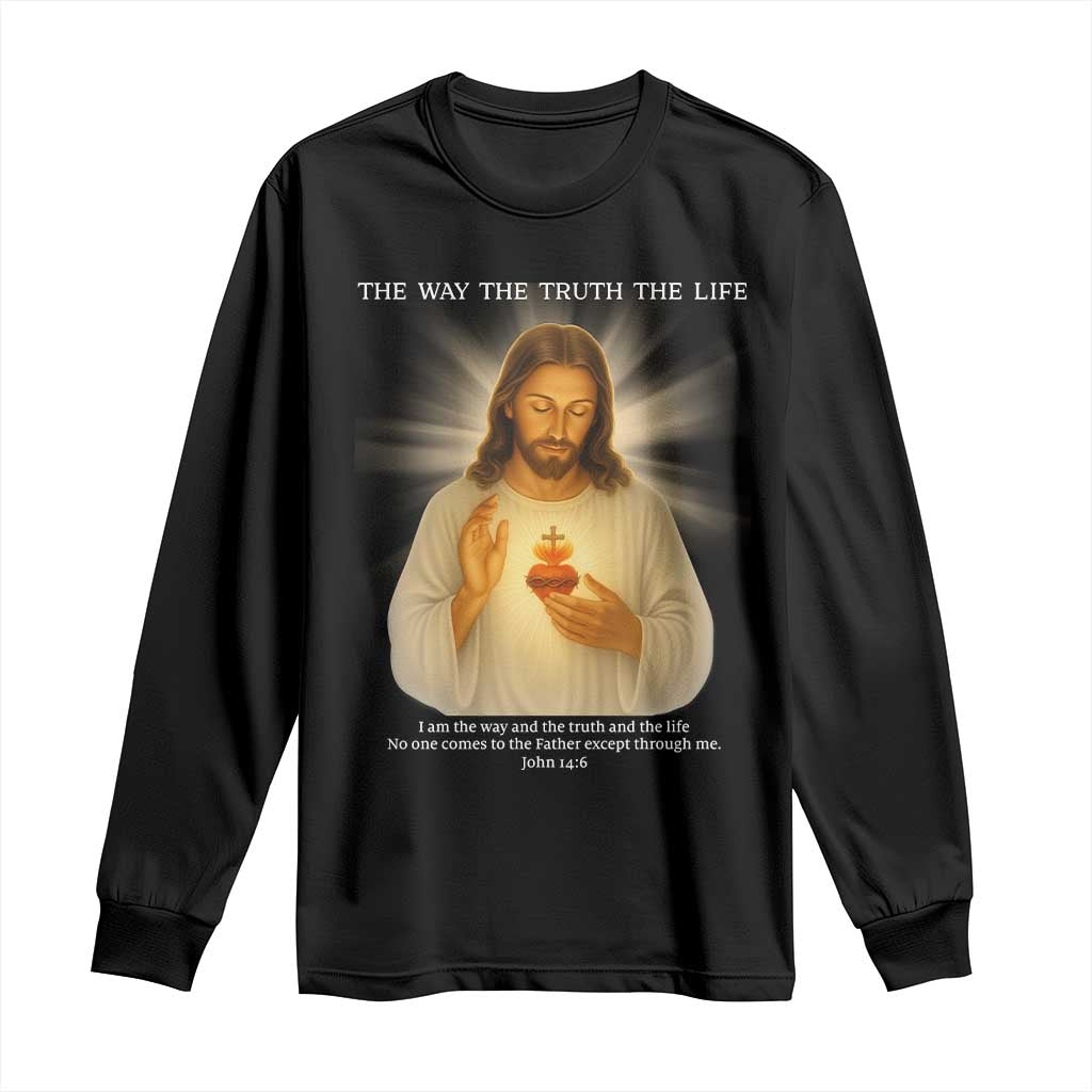 Jesus Christian Christmas Long Sleeve Shirt Cross Bible Verse Inspirational - Wonder Print Shop