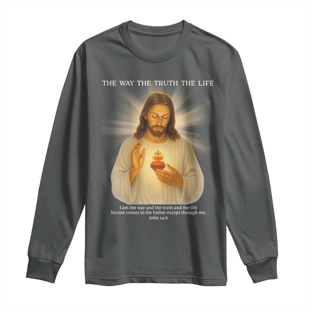 Jesus Christian Christmas Long Sleeve Shirt Cross Bible Verse Inspirational - Wonder Print Shop