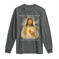 Jesus Christian Christmas Long Sleeve Shirt Cross Bible Verse Inspirational - Wonder Print Shop