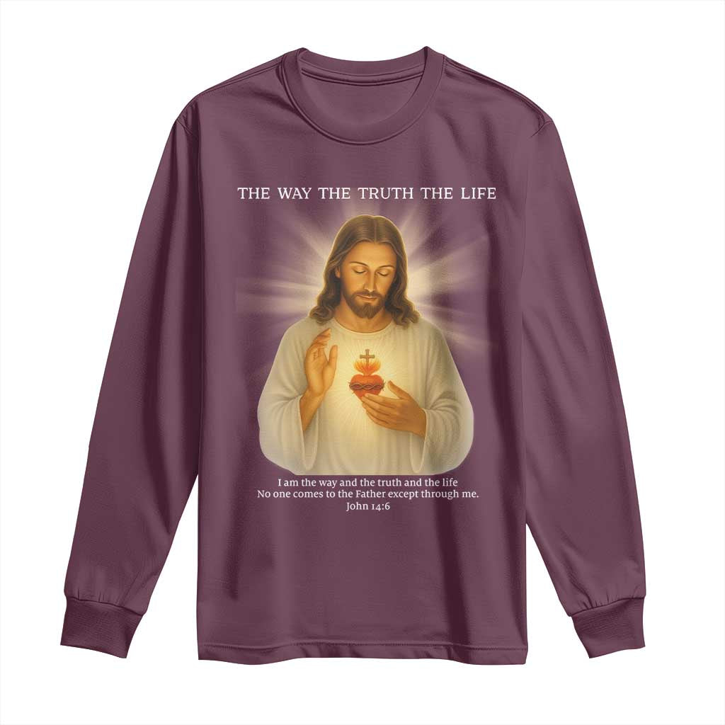 Jesus Christian Christmas Long Sleeve Shirt Cross Bible Verse Inspirational - Wonder Print Shop