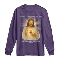 Jesus Christian Christmas Long Sleeve Shirt Cross Bible Verse Inspirational - Wonder Print Shop