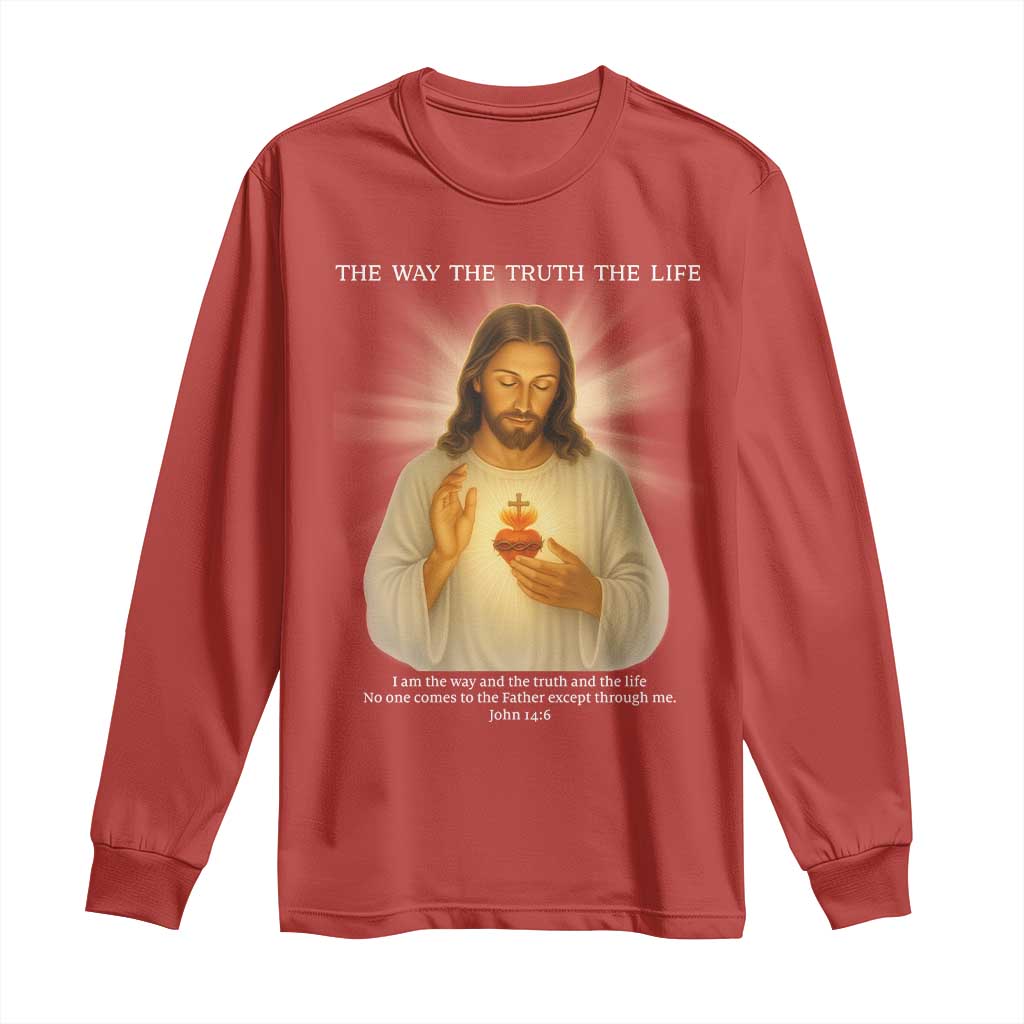 Jesus Christian Christmas Long Sleeve Shirt Cross Bible Verse Inspirational - Wonder Print Shop