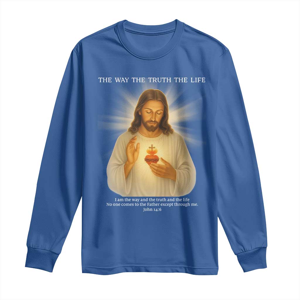 Jesus Christian Christmas Long Sleeve Shirt Cross Bible Verse Inspirational - Wonder Print Shop