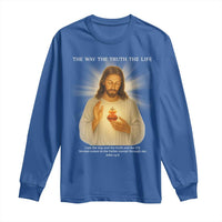 Jesus Christian Christmas Long Sleeve Shirt Cross Bible Verse Inspirational - Wonder Print Shop