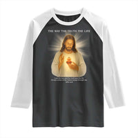 Jesus Christian Christmas Raglan Shirt Cross Bible Verse Inspirational - Wonder Print Shop