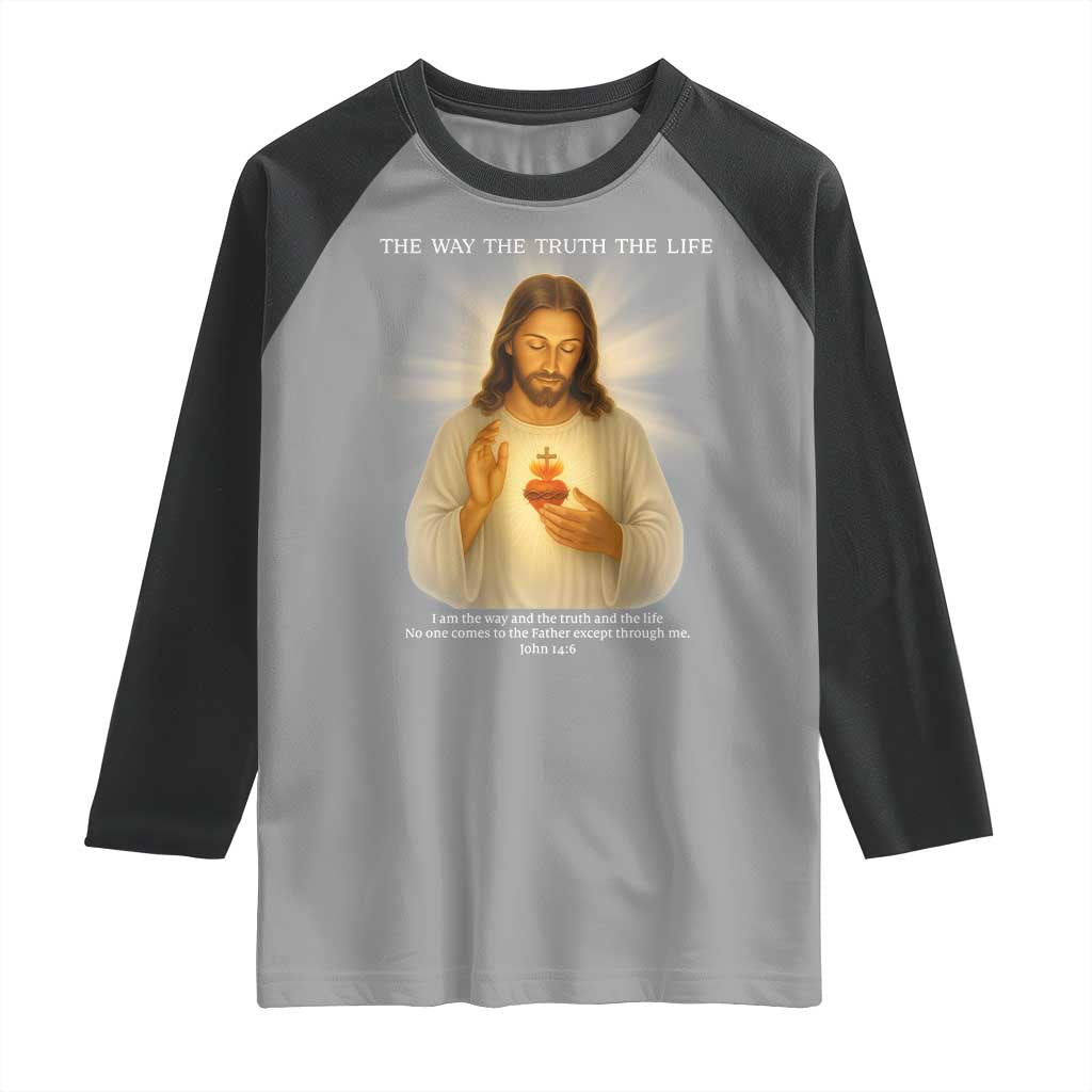 Jesus Christian Christmas Raglan Shirt Cross Bible Verse Inspirational - Wonder Print Shop