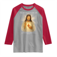 Jesus Christian Christmas Raglan Shirt Cross Bible Verse Inspirational - Wonder Print Shop