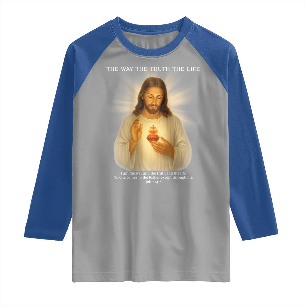 Jesus Christian Christmas Raglan Shirt Cross Bible Verse Inspirational - Wonder Print Shop