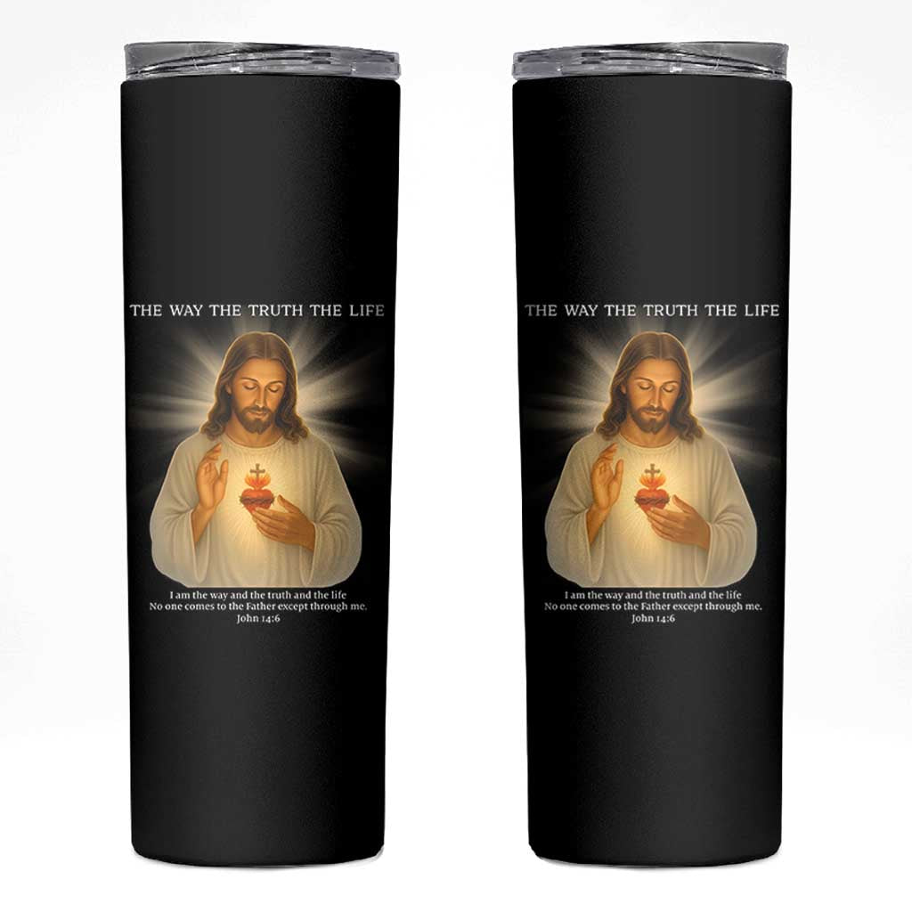 Jesus Christian Christmas Skinny Tumbler Cross Bible Verse Inspirational - Wonder Print Shop