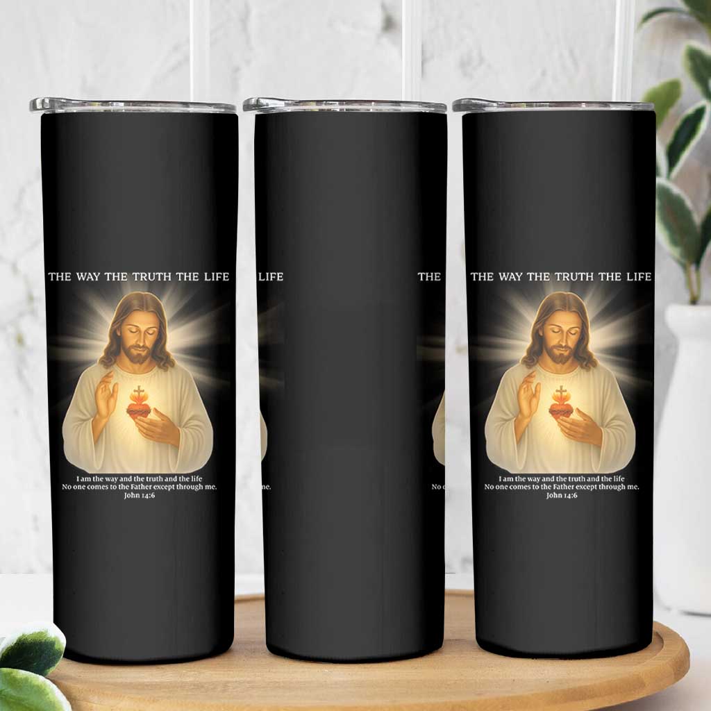Jesus Christian Christmas Skinny Tumbler Cross Bible Verse Inspirational - Wonder Print Shop