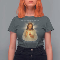 Jesus Christian Christmas T Shirt For Women Cross Bible Verse Inspirational - Wonder Print Shop