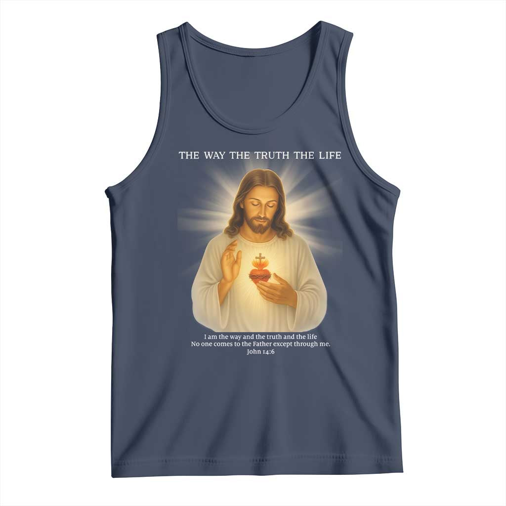 Jesus Christian Christmas Tank Top Cross Bible Verse Inspirational - Wonder Print Shop