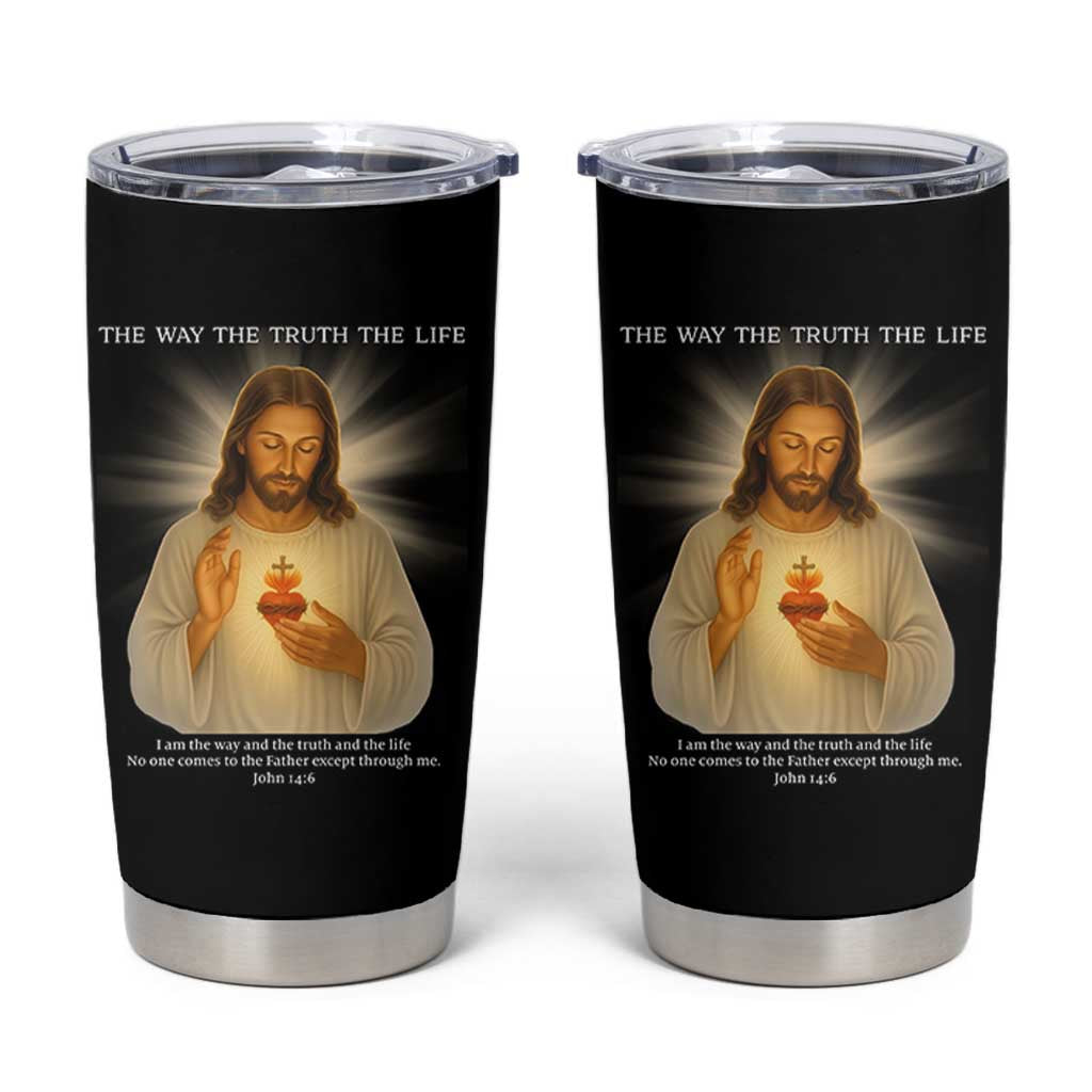 Jesus Christian Christmas Tumbler Cup Cross Bible Verse Inspirational - Wonder Print Shop
