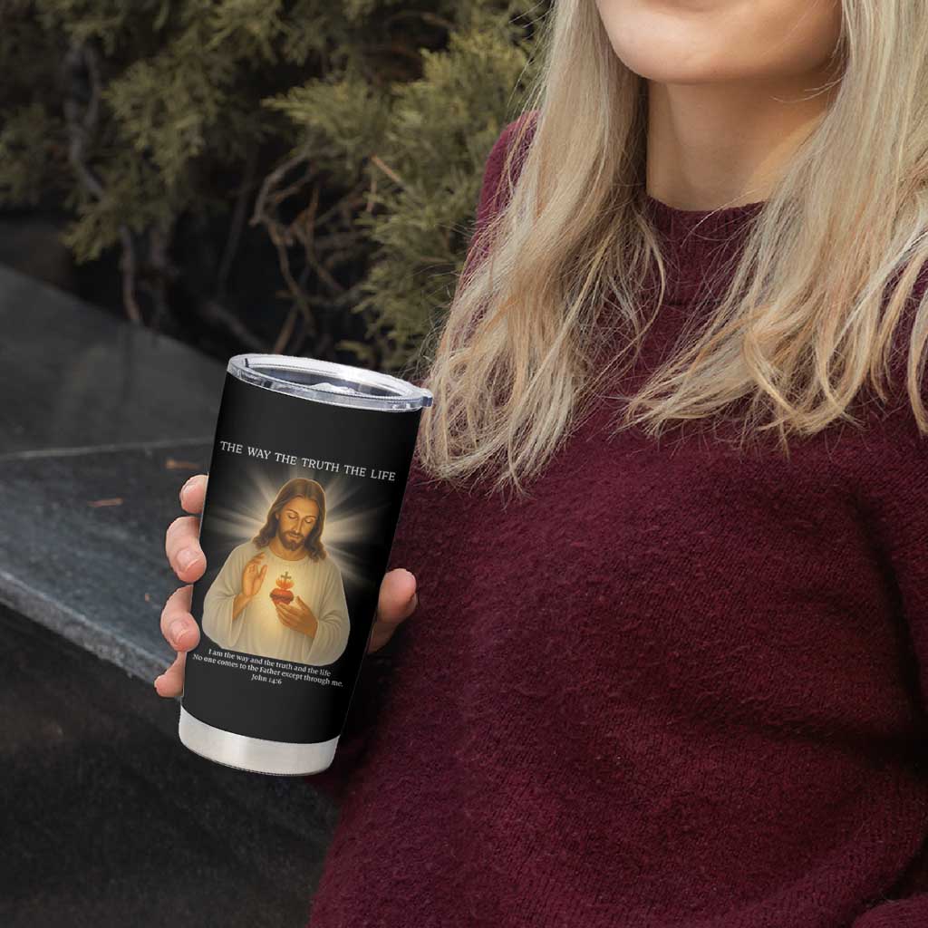 Jesus Christian Christmas Tumbler Cup Cross Bible Verse Inspirational - Wonder Print Shop