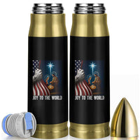 Jesus Christian Bullet Tumbler American Flag Joy To The World Christmas - Wonder Print Shop