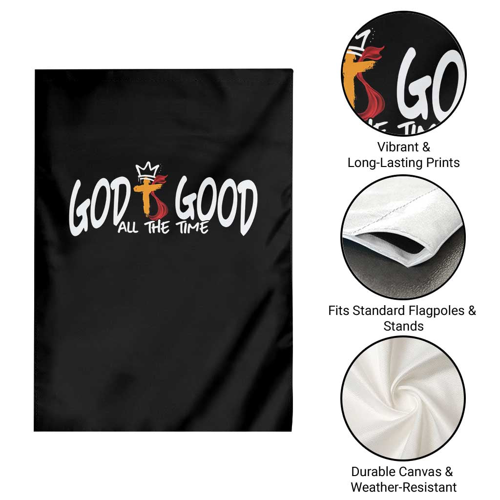 Jesus Christian Garden Flag God Is Good All The Time - Wonder Print Shop