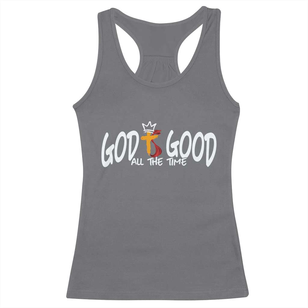 Jesus Christian Racerback Tank Top God Is Good All The Time - Wonder Print Shop