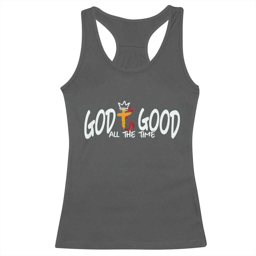 Jesus Christian Racerback Tank Top God Is Good All The Time - Wonder Print Shop
