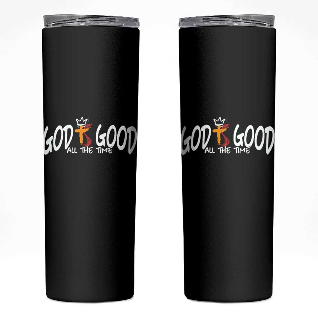 Jesus Christian Skinny Tumbler God Is Good All The Time - Wonder Print Shop