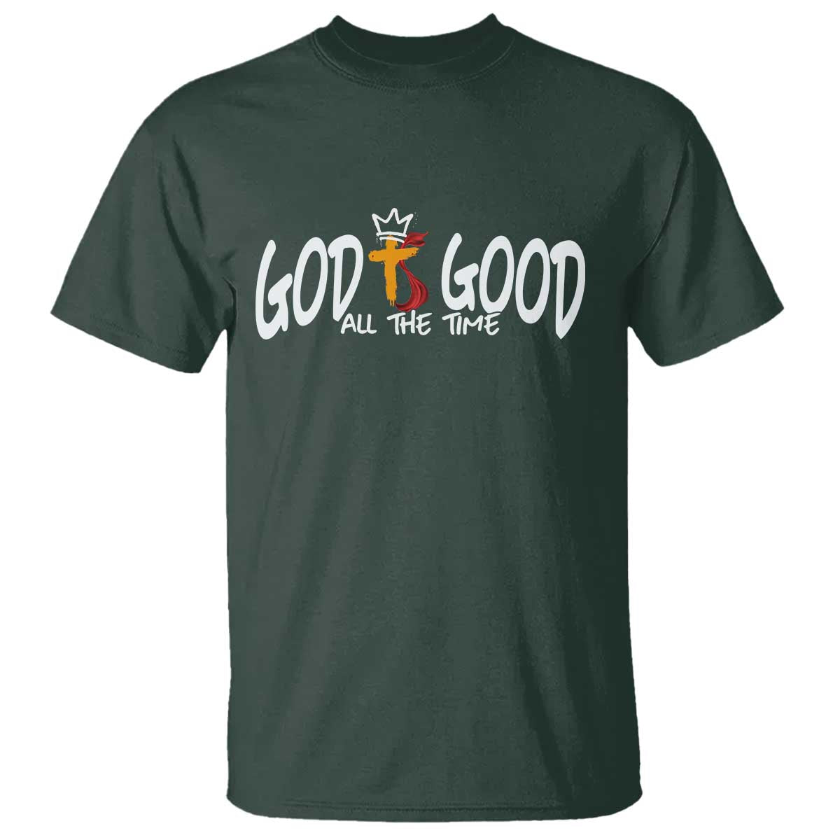 Jesus Christian T Shirt God Is Good All The Time - Wonder Print Shop