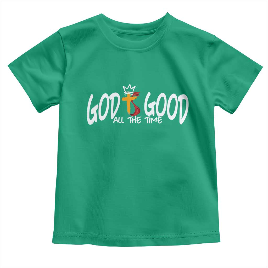 Jesus Christian Toddler T Shirt God Is Good All The Time - Wonder Print Shop