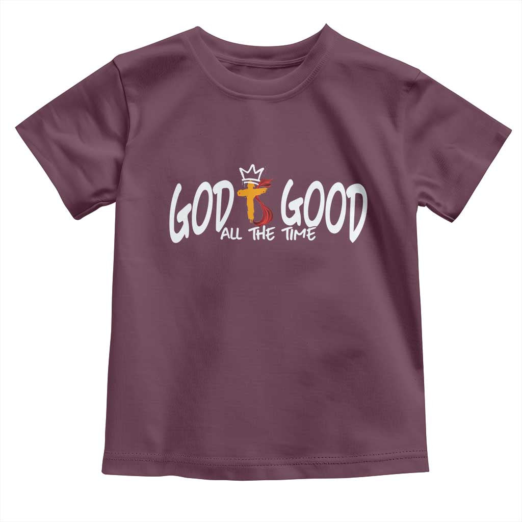 Jesus Christian Toddler T Shirt God Is Good All The Time - Wonder Print Shop