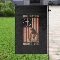 Jesus Christian Garden Flag One Nation Under God - Wonder Print Shop