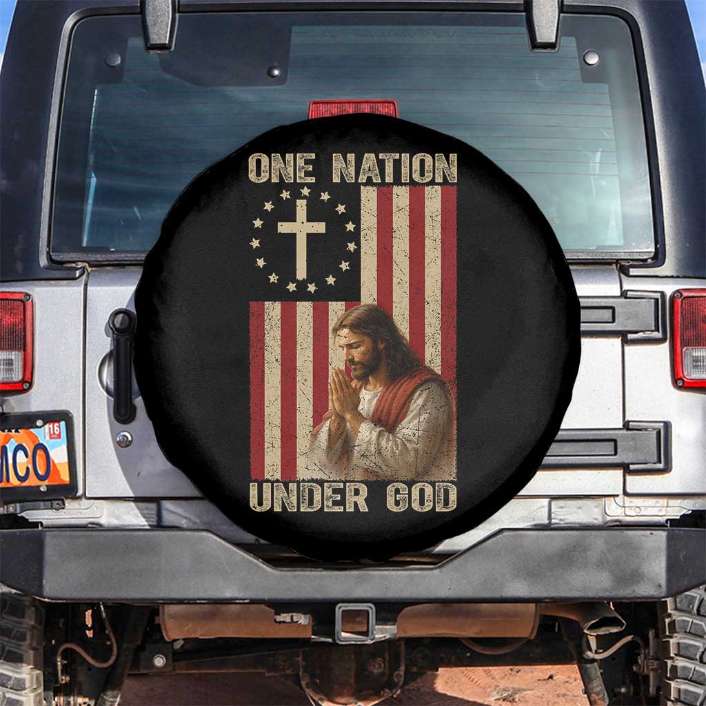 Jesus Christian Spare Tire Cover One Nation Under God - Wonder Print Shop