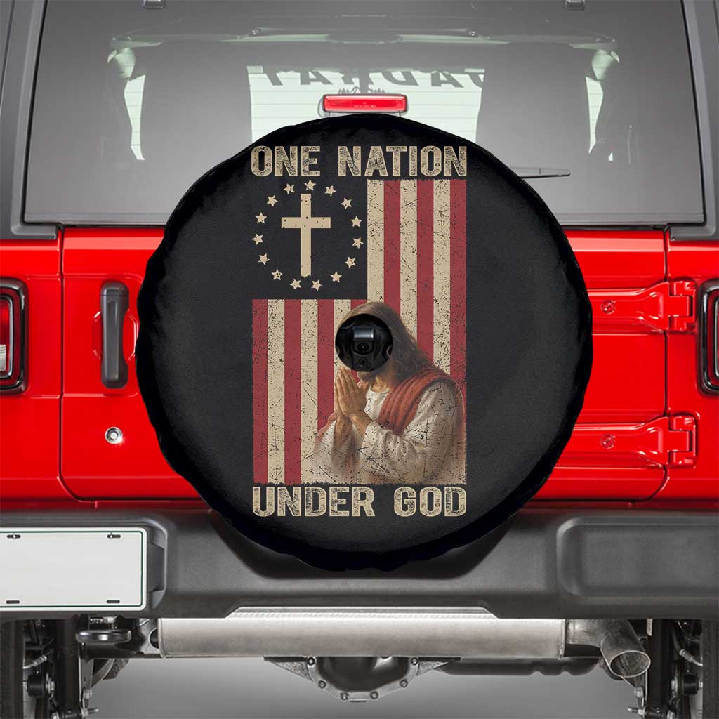 Jesus Christian Spare Tire Cover One Nation Under God - Wonder Print Shop