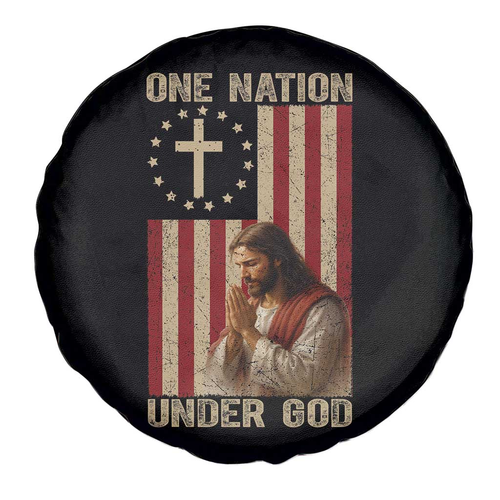 Jesus Christian Spare Tire Cover One Nation Under God - Wonder Print Shop