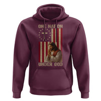 Jesus Christian Hoodie One Nation Under God - Wonder Print Shop