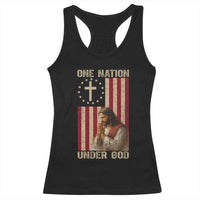 Jesus Christian Racerback Tank Top One Nation Under God - Wonder Print Shop