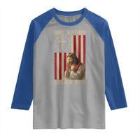 Jesus Christian Raglan Shirt One Nation Under God - Wonder Print Shop