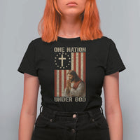 Jesus Christian T Shirt For Women One Nation Under God - Wonder Print Shop