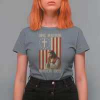 Jesus Christian T Shirt For Women One Nation Under God - Wonder Print Shop